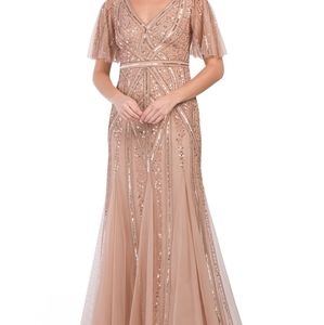 Adrianna Papell sz 12 Rose Gold